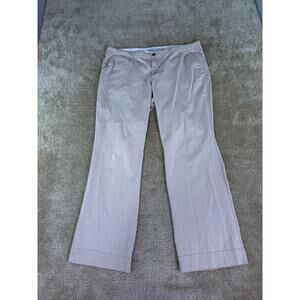 Old Navy Womens Pants Size 16 Beige Stretch Khakis Chinos Bootcut D901